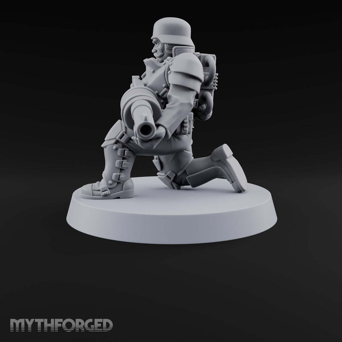 Trust the Moustache Human Armoured Heavy Weapons Soldier E — Gun 5