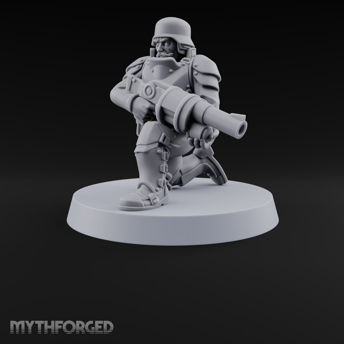 Trust the Moustache Human Armoured Heavy Weapons Soldier E — Gun 5