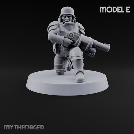 Trust the Moustache Human Armoured Heavy Weapons Soldier E — Gun 5