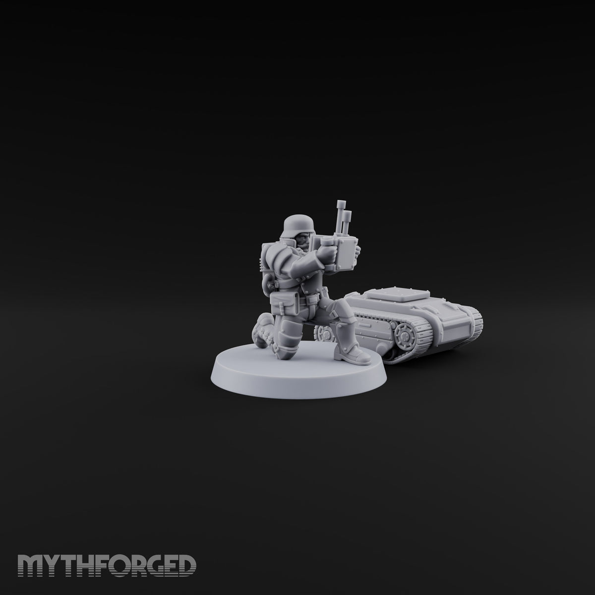 Trust the Moustache Human Armoured Heavy Weapons Soldier E — Remote Mine Operator