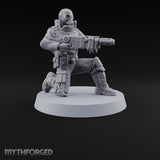 Not Here for Small Talk Human Gas-Masked Sci-Fi Soldiers — A · Gun 1 + Gun 2 + Gun 3 + Gun 4 + Gun 5 + Gun 6
