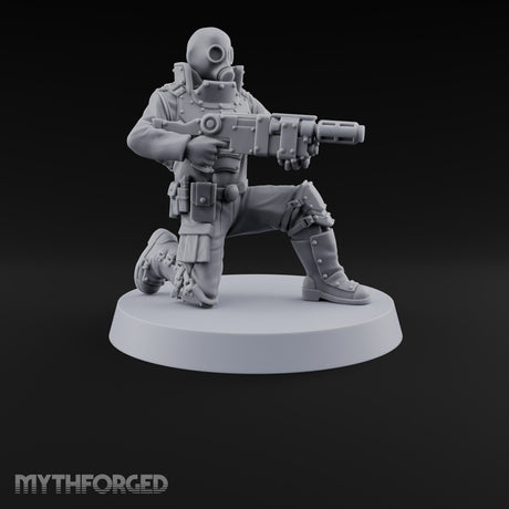 Not Here for Small Talk Human Sci-Fi Soldier A — Gun 1