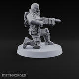 Not Here for Small Talk Human Sci-Fi Soldier A — Gun 1
