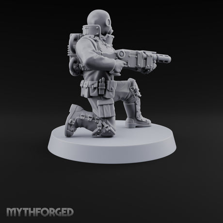 Not Here for Small Talk Human Sci-Fi Soldier A — Gun 1