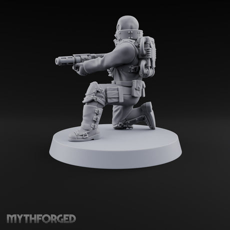 Not Here for Small Talk Human Sci-Fi Soldier A — Gun 1