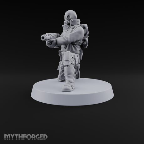 Not Here for Small Talk Human Sci-Fi Soldier A — Gun 1