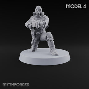 Not Here for Small Talk Human Sci-Fi Soldier A — Gun 1