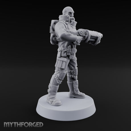 Not Here for Small Talk Human Sci-Fi Soldier B — Gun 2