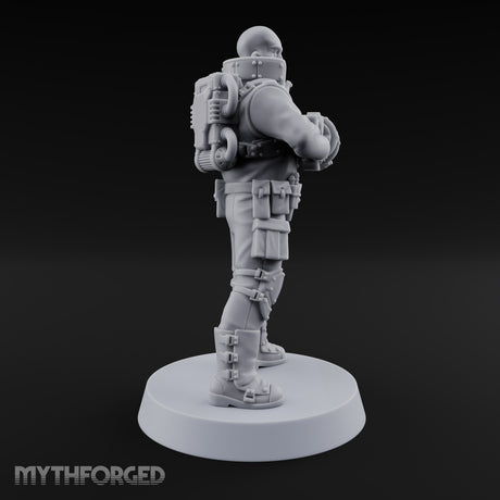 Not Here for Small Talk Human Sci-Fi Soldier B — Gun 2