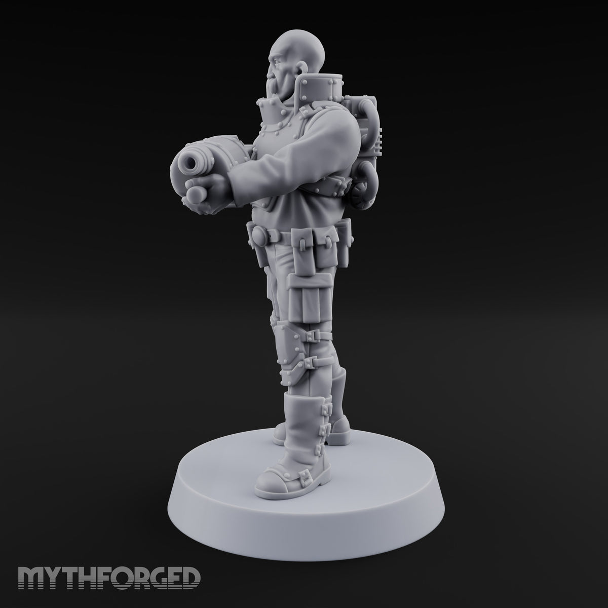 Not Here for Small Talk Human Sci-Fi Soldier B — Gun 2