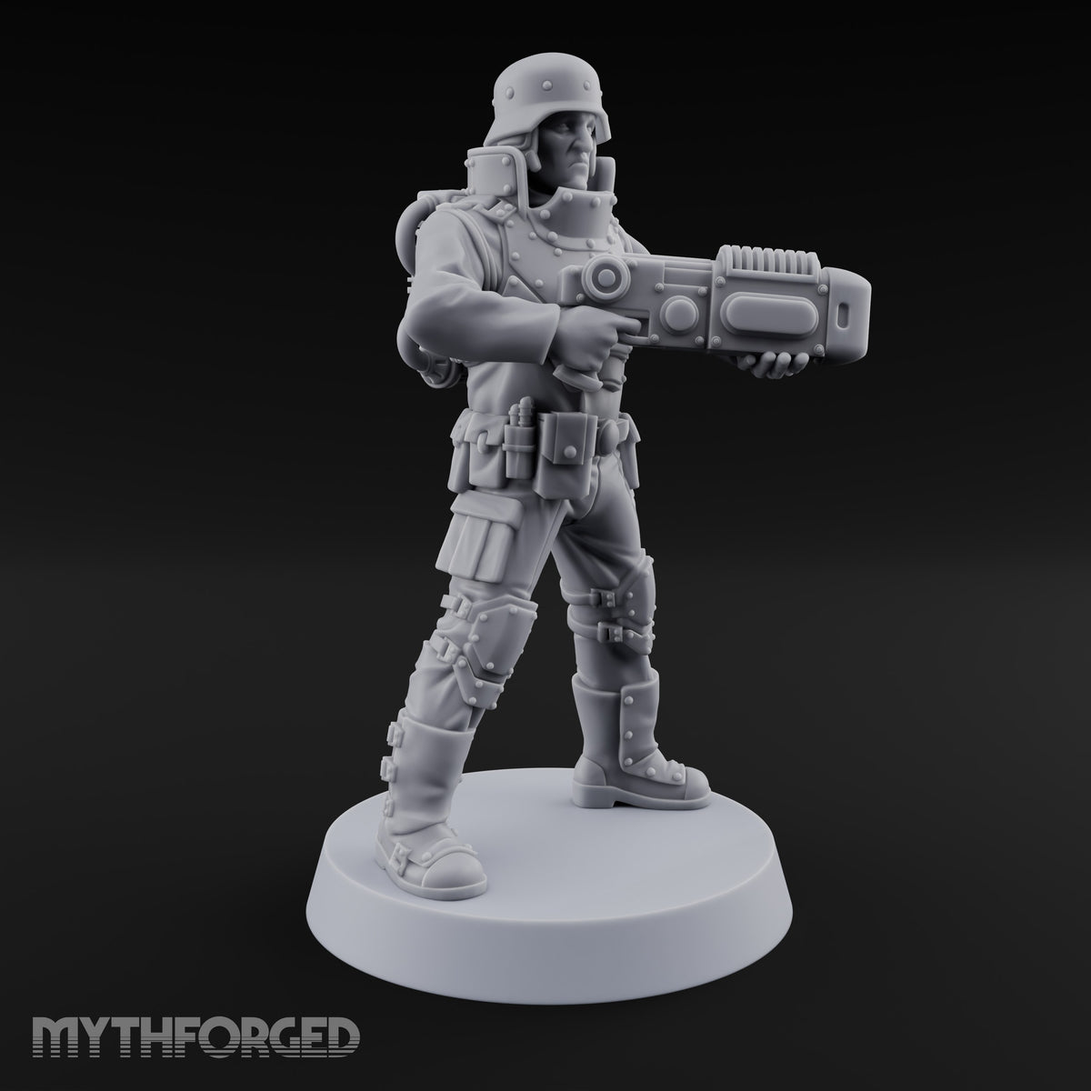 Not Here for Small Talk Human Sci-Fi Soldier C — Gun 3