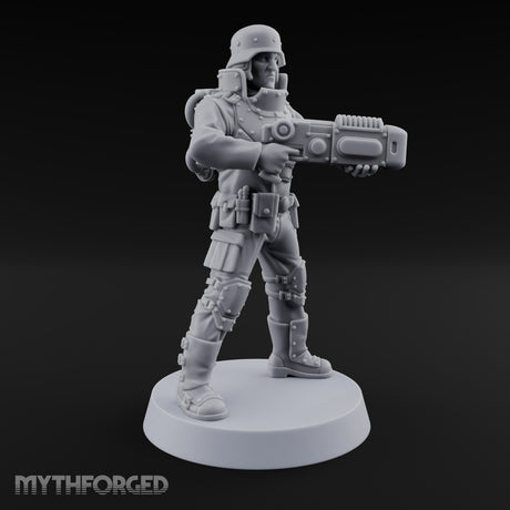 Not Here for Small Talk Human Sci-Fi Soldier C — Gun 3