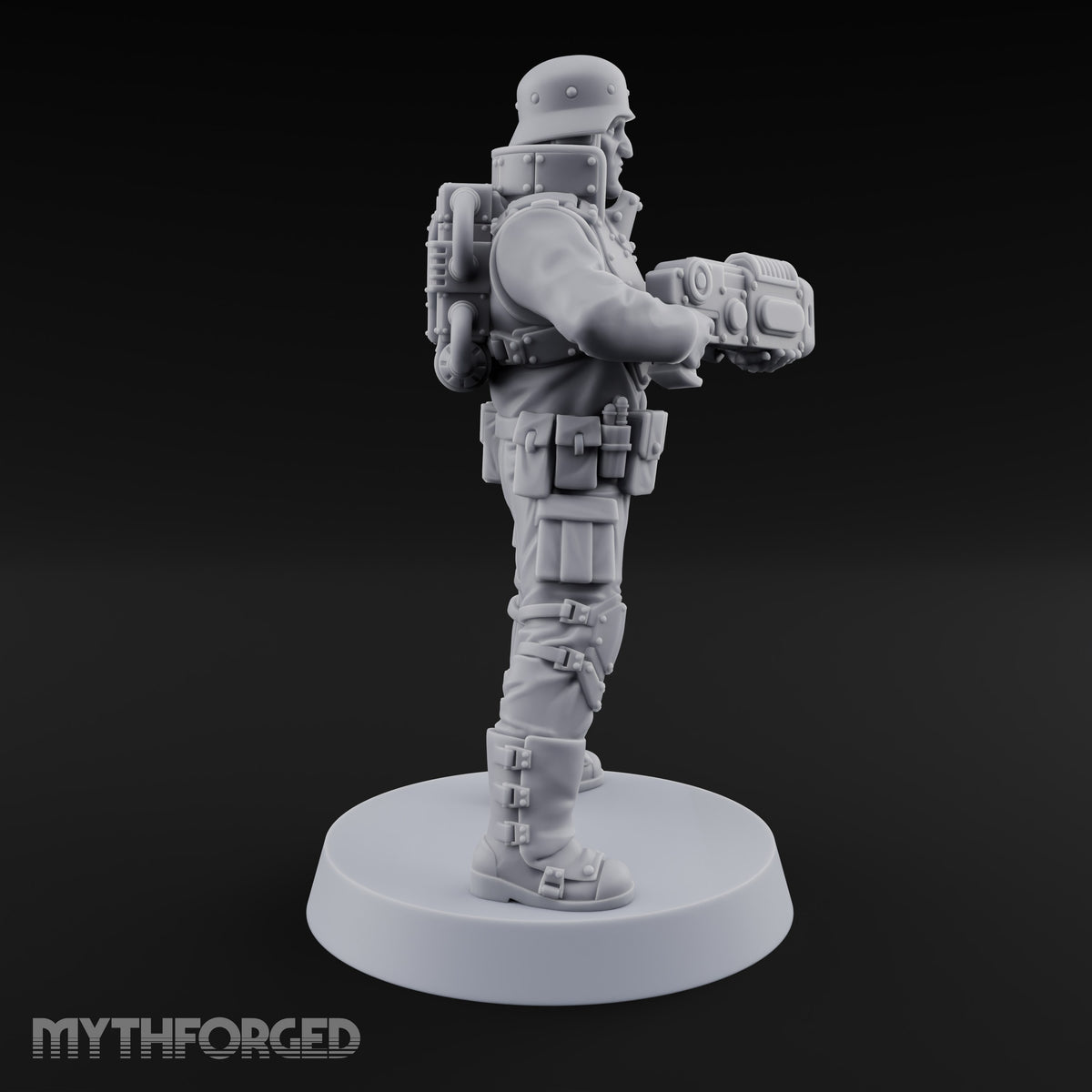 Not Here for Small Talk Human Sci-Fi Soldier C — Gun 3