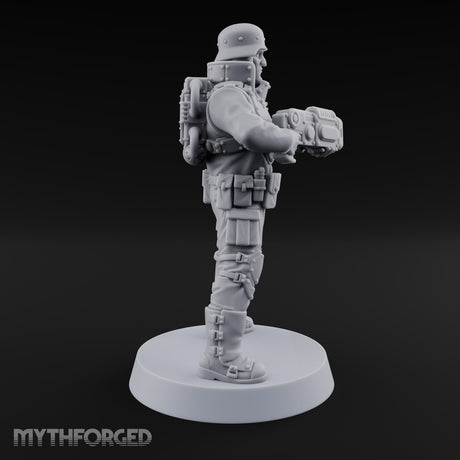 Not Here for Small Talk Human Sci-Fi Soldier C — Gun 3