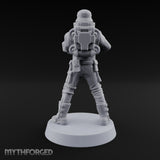 Not Here for Small Talk Human Sci-Fi Soldier C — Gun 3