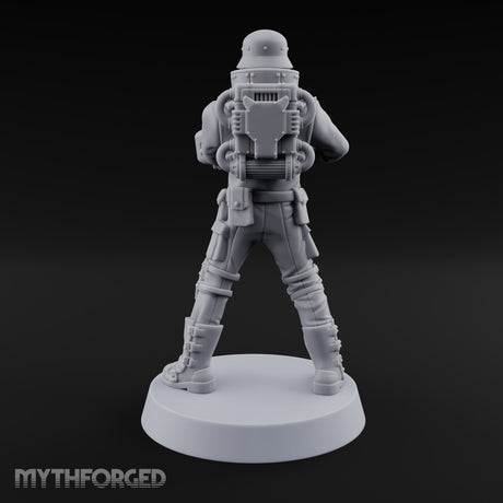 Not Here for Small Talk Human Sci-Fi Soldier C — Gun 3