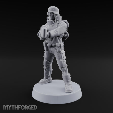 Not Here for Small Talk Human Sci-Fi Soldier C — Gun 3
