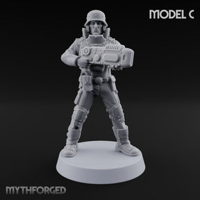 Not Here for Small Talk Human Sci-Fi Soldier C — Gun 3
