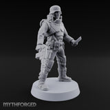Not Here for Small Talk Human Sci-Fi Soldier C — Knife and Pistol