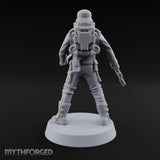 Not Here for Small Talk Human Sci-Fi Soldier C — Knife and Pistol