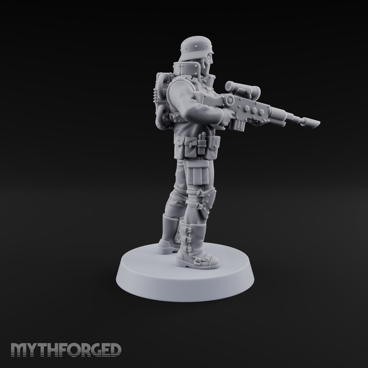 Not Here for Small Talk Human Sci-Fi Soldier E — Gun 5
