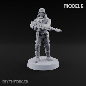 Not Here for Small Talk Human Sci-Fi Soldier E — Gun 5