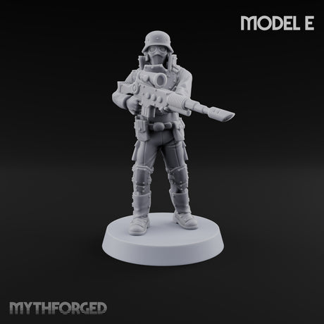 Not Here for Small Talk Human Sci-Fi Soldier E — Gun 5