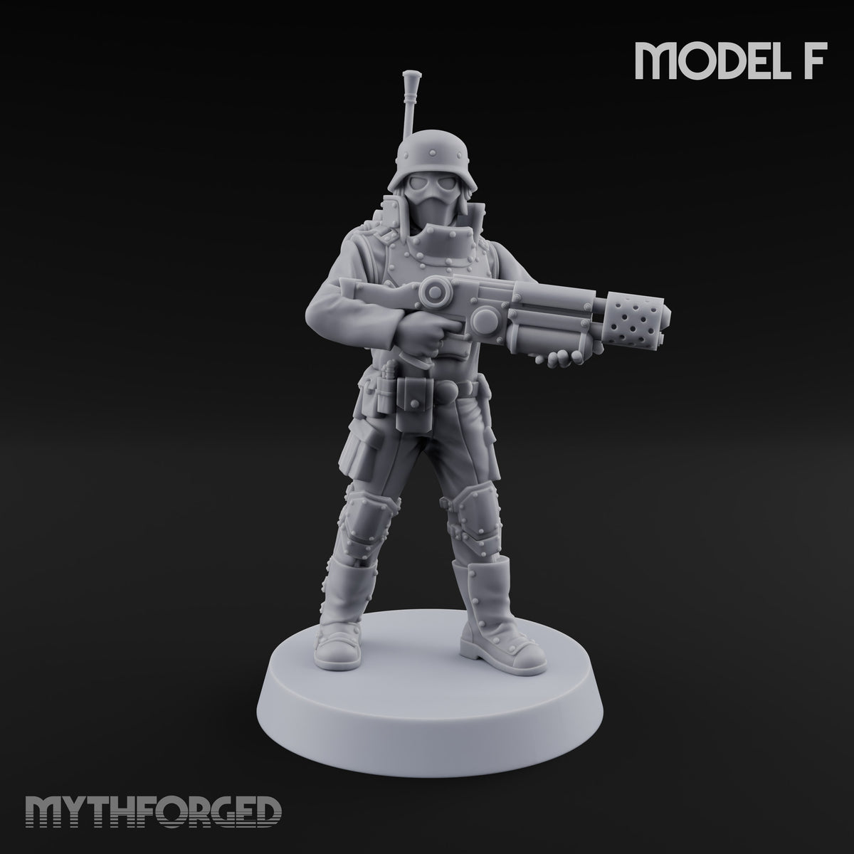 Not Here for Small Talk Human Sci-Fi Soldier F — Gun 6