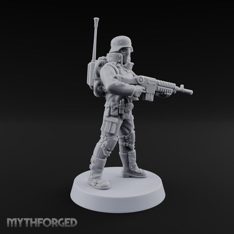 Not Here for Small Talk Human Sci-Fi Soldier F — Gun 7