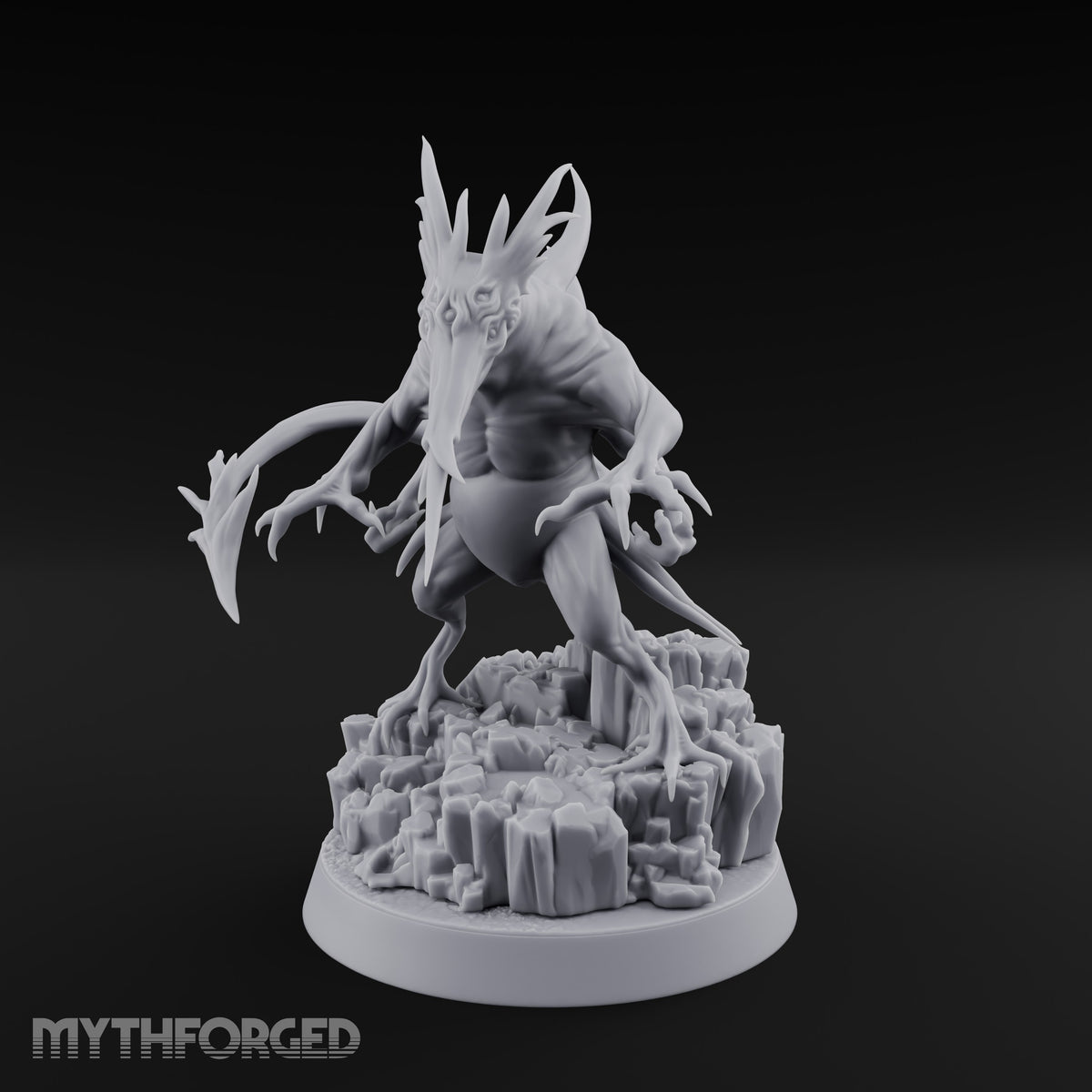 Bristling with Rage Hound of Tindalos C Miniature for Dungeons and Dragons, Pathfinder or other TTRPGs