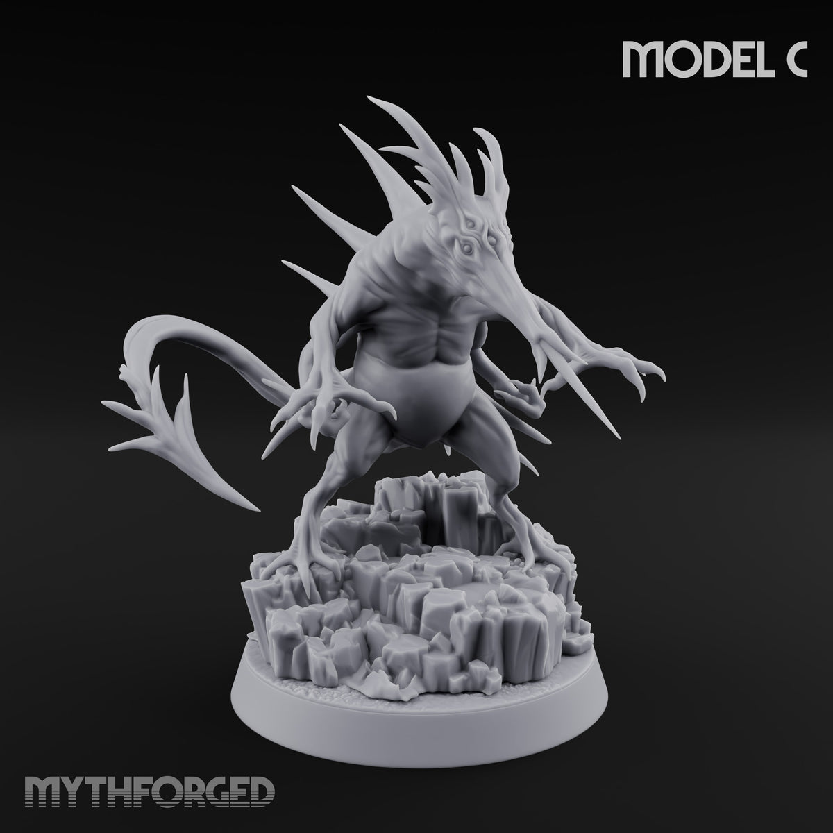 Bristling with Rage Hound of Tindalos C Miniature for Dungeons and Dragons, Pathfinder or other TTRPGs