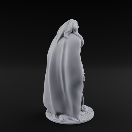 Blade Dragging Human Desert Rogue Miniature for Dungeons and Dragons, Pathfinder or other TTRPGs