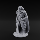 Blade Dragging Human Desert Rogue Miniature for Dungeons and Dragons, Pathfinder or other TTRPGs
