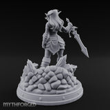 Jagged Blade Raised Smirking Elf Warrior gallery 10