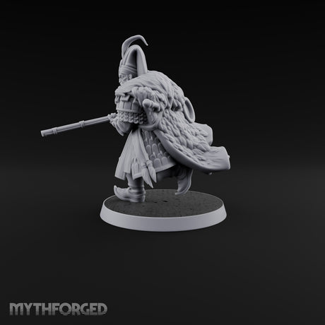 Standing to Arms Human Janissary A Miniature for Dungeons and Dragons, Pathfinder or other TTRPGs