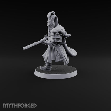 Standing to Arms Human Janissary A Miniature for Dungeons and Dragons, Pathfinder or other TTRPGs