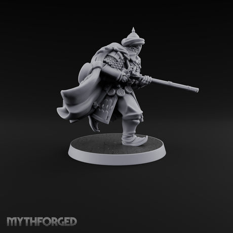 Standing to Arms Human Janissary A Miniature for Dungeons and Dragons, Pathfinder or other TTRPGs