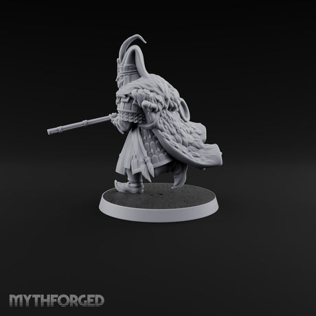 Standing to Arms Human Janissary A Miniature for Dungeons and Dragons, Pathfinder or other TTRPGs