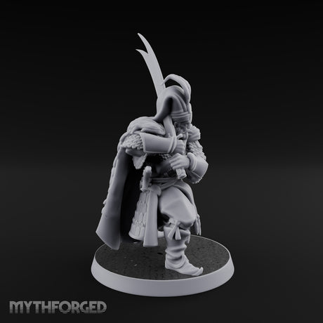 Standing to Arms Human Janissary B Miniature for Dungeons and Dragons, Pathfinder or other TTRPGs