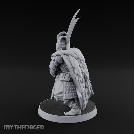 Standing to Arms Human Janissary B Miniature for Dungeons and Dragons, Pathfinder or other TTRPGs