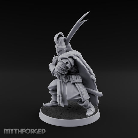 Standing to Arms Human Janissary B Miniature for Dungeons and Dragons, Pathfinder or other TTRPGs