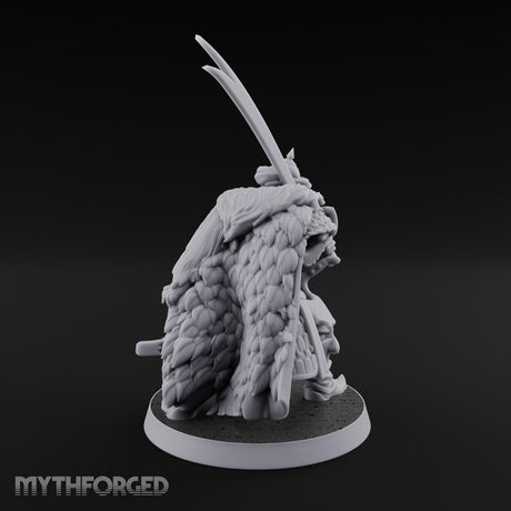 Standing to Arms Human Janissary B Miniature for Dungeons and Dragons, Pathfinder or other TTRPGs