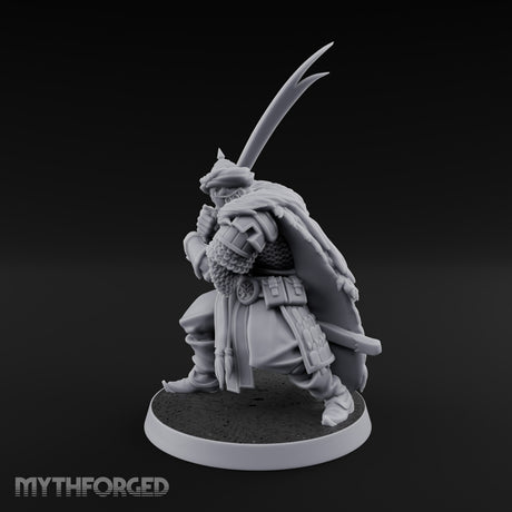 Standing to Arms Human Janissary B Miniature for Dungeons and Dragons, Pathfinder or other TTRPGs