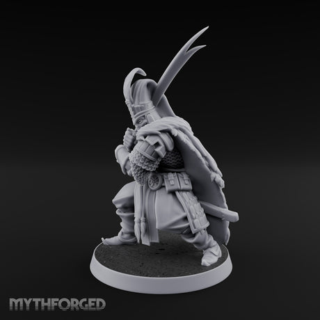 Standing to Arms Human Janissary B Miniature for Dungeons and Dragons, Pathfinder or other TTRPGs