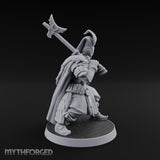 Standing to Arms Human Janissary C Miniature for Dungeons and Dragons, Pathfinder or other TTRPGs