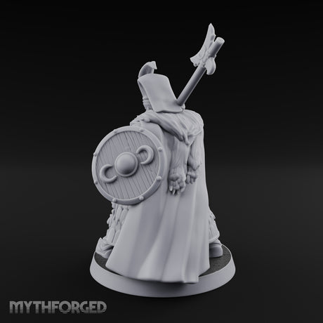 Standing to Arms Human Janissary C Miniature for Dungeons and Dragons, Pathfinder or other TTRPGs