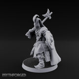 Standing to Arms Human Janissary C Miniature for Dungeons and Dragons, Pathfinder or other TTRPGs