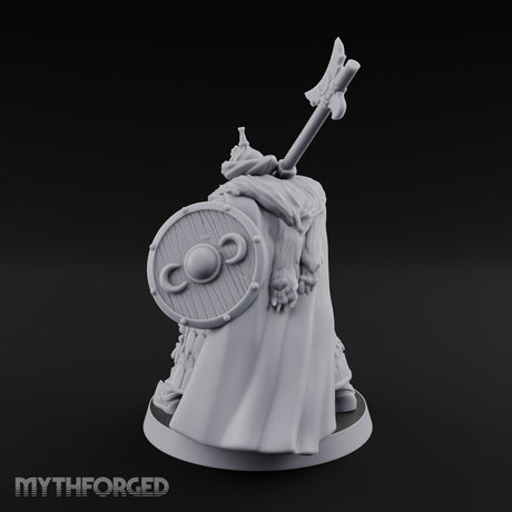 Standing to Arms Human Janissary C Miniature for Dungeons and Dragons, Pathfinder or other TTRPGs