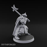 Standing to Arms Human Janissary C Miniature for Dungeons and Dragons, Pathfinder or other TTRPGs
