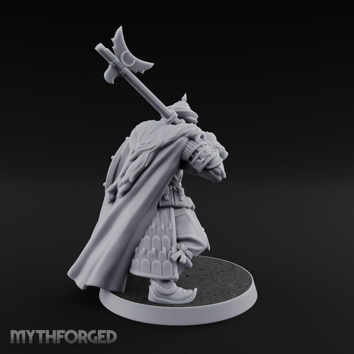 Standing to Arms Human Janissary C Miniature for Dungeons and Dragons, Pathfinder or other TTRPGs